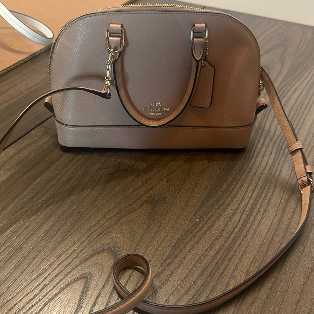 Coach Tan Cross Body/Handbag with Phone Pocket